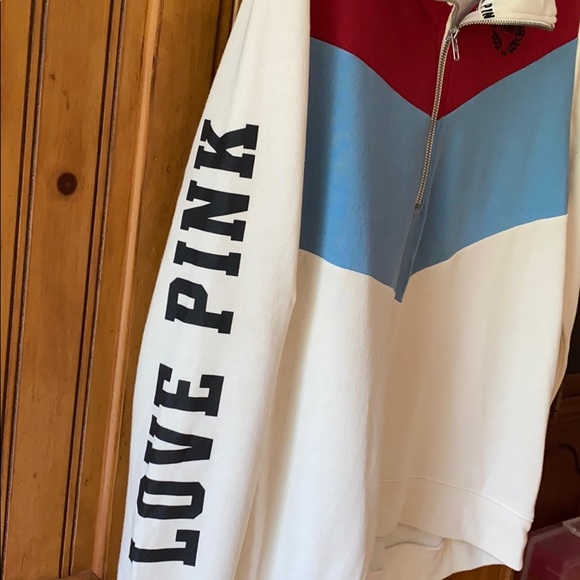 Pink quarter zip pull over - Picture 2 of 5